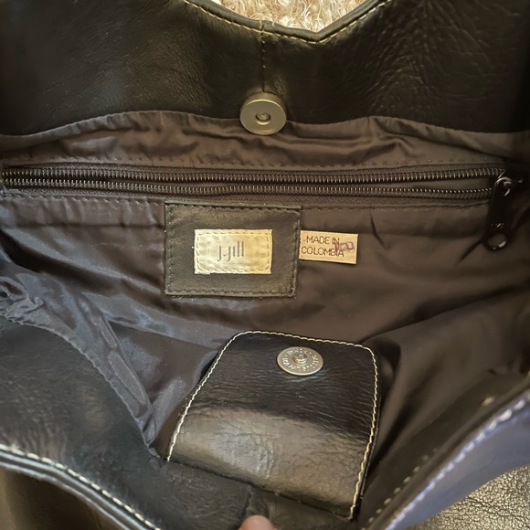 J Jill Black Leather Bag - Picture 2 of 12